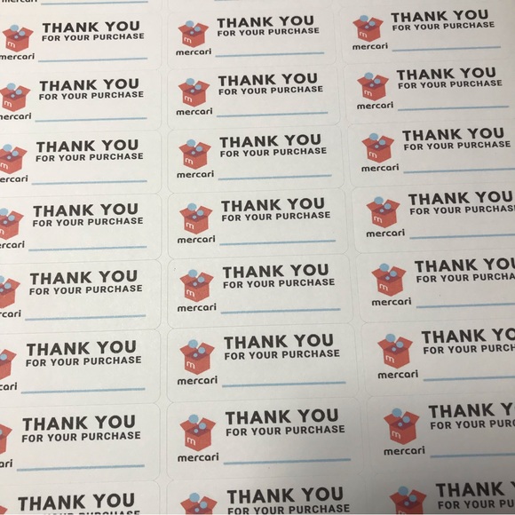 20 pages thank you mixed stickers Poshmark and Mercari - Picture 15 of 16